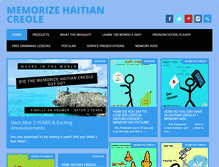 Tablet Screenshot of memorizehaitiancreole.com